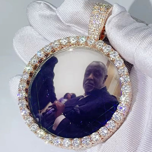 Rose Gold Iced-Out Custom Pendant