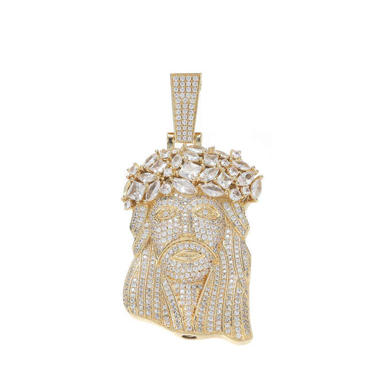 Custom Moissanite Jesus Pendant