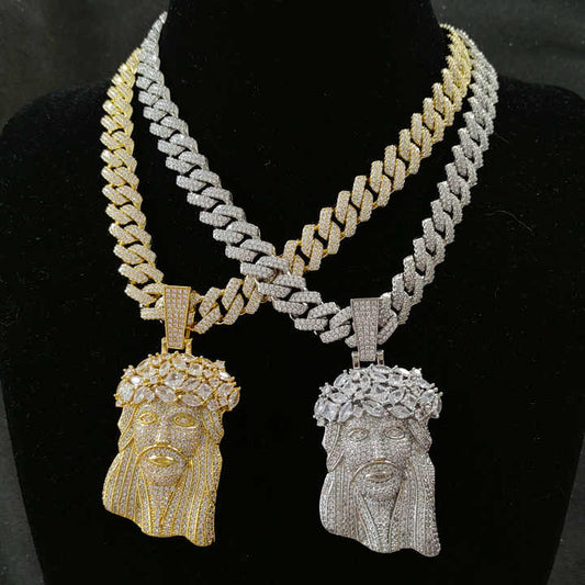 Custom Moissanite Jesus Pendant