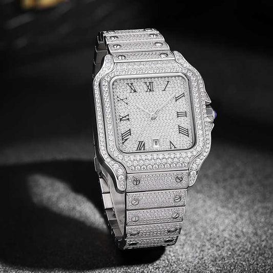 Waterproof Luxury Diamond Watch For Men